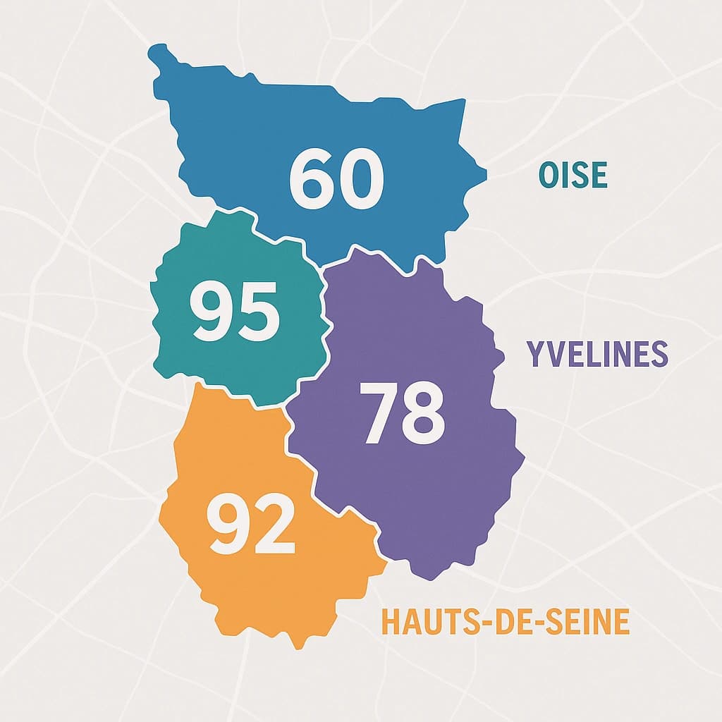 Carte des zones d'intervention