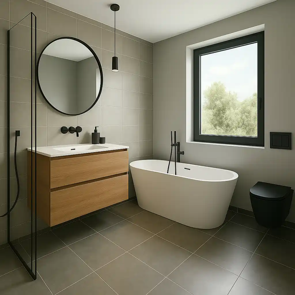 Salle de bains rénovée par ABD Plomberie
